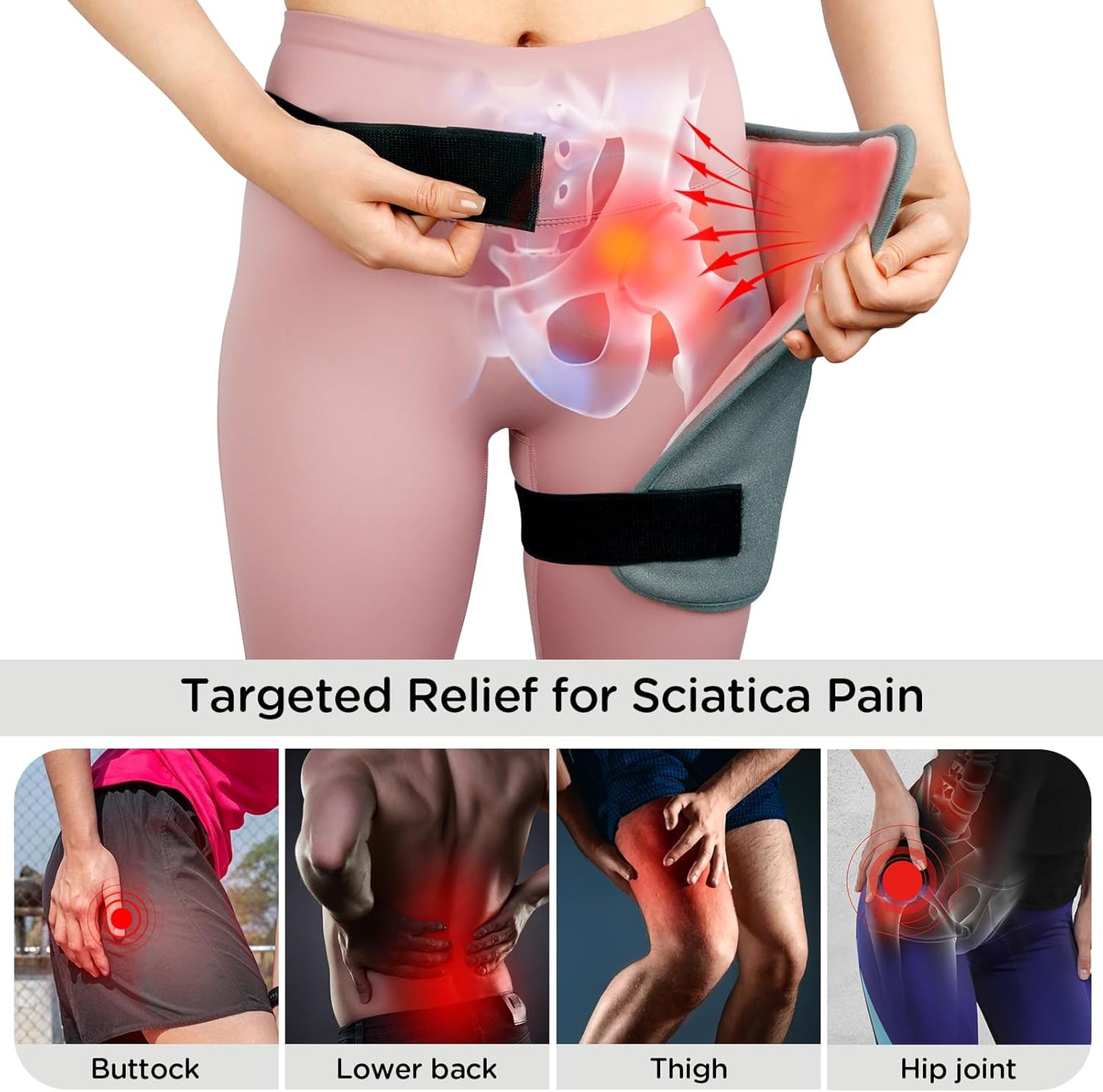 Sciatica Relief Hip Heating Pad & Massager